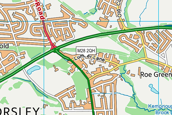 M28 2QH map - OS VectorMap District (Ordnance Survey)
