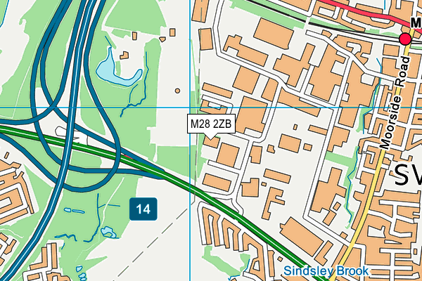 M28 2ZB map - OS VectorMap District (Ordnance Survey) M28 2ZB map - OS VectorMap District (Ordnance Survey)