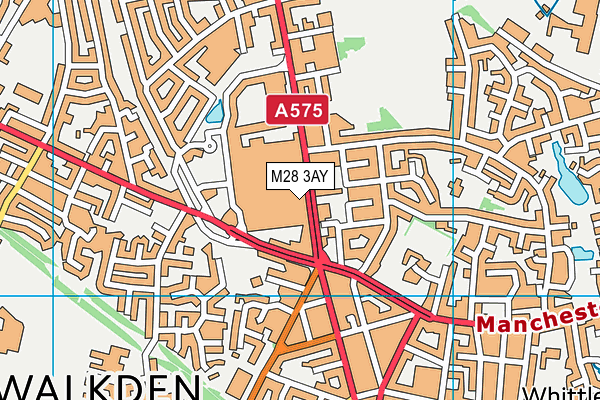 M28 3AY map - OS VectorMap District (Ordnance Survey) M28 3AY map - OS VectorMap District (Ordnance Survey)