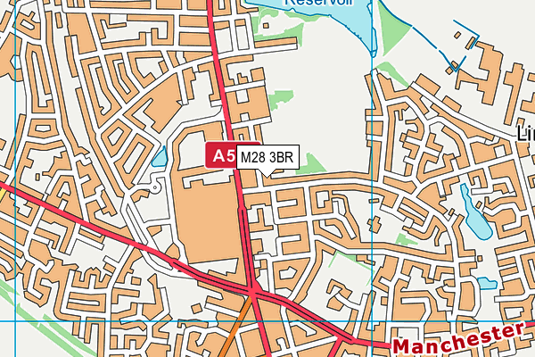 M28 3BR map - OS VectorMap District (Ordnance Survey) M28 3BR map - OS VectorMap District (Ordnance Survey)