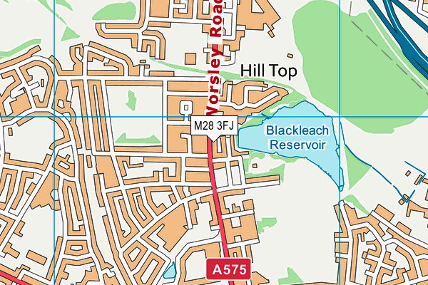 M28 3FJ map - OS VectorMap District (Ordnance Survey) M28 3FJ map - OS VectorMap District (Ordnance Survey)