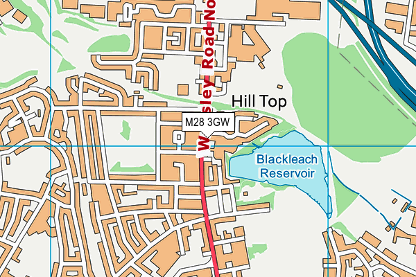 M28 3GW map - OS VectorMap District (Ordnance Survey) M28 3GW map - OS VectorMap District (Ordnance Survey)