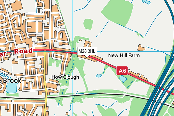M28 3HL map - OS VectorMap District (Ordnance Survey)