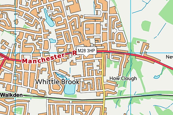M28 3HP map - OS VectorMap District (Ordnance Survey)