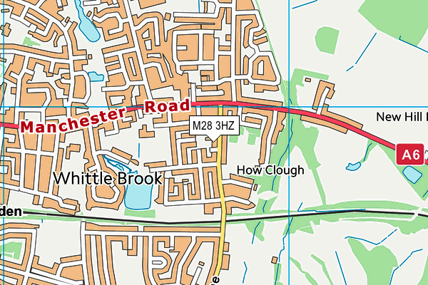 M28 3HZ map - OS VectorMap District (Ordnance Survey)