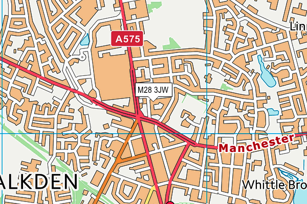 M28 3JW map - OS VectorMap District (Ordnance Survey) M28 3JW map - OS VectorMap District (Ordnance Survey)