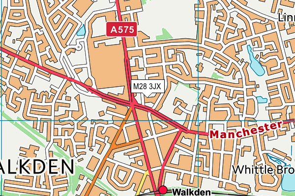 M28 3JX map - OS VectorMap District (Ordnance Survey) M28 3JX map - OS VectorMap District (Ordnance Survey)