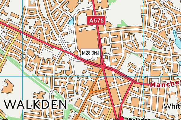 M28 3NJ map - OS VectorMap District (Ordnance Survey)