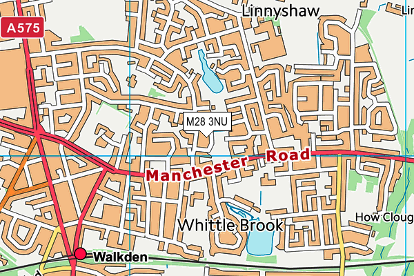 M28 3NU map - OS VectorMap District (Ordnance Survey)