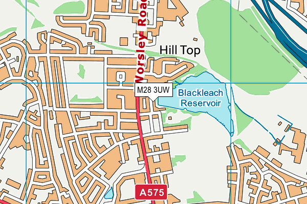M28 3UW map - OS VectorMap District (Ordnance Survey) M28 3UW map - OS VectorMap District (Ordnance Survey)
