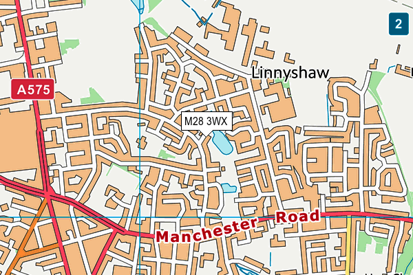 M28 3WX map - OS VectorMap District (Ordnance Survey) M28 3WX map - OS VectorMap District (Ordnance Survey)