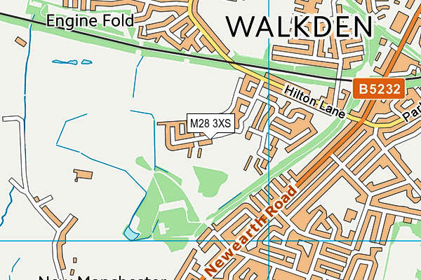 M28 3XS map - OS VectorMap District (Ordnance Survey)