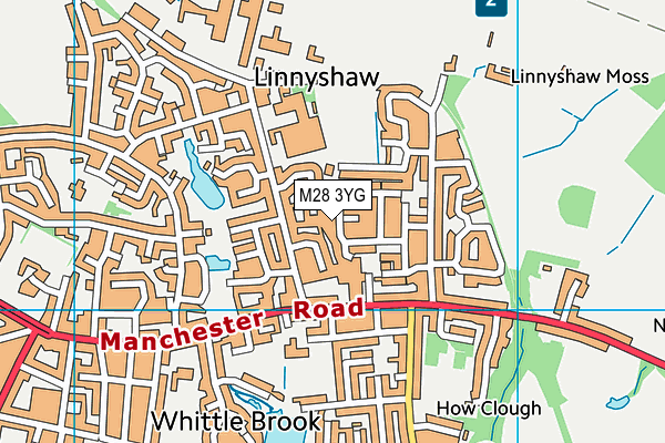 M28 3YG map - OS VectorMap District (Ordnance Survey) M28 3YG map - OS VectorMap District (Ordnance Survey)