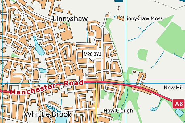 M28 3YJ map - OS VectorMap District (Ordnance Survey)