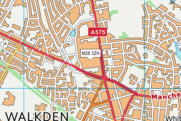 M28 3ZH map - OS VectorMap District (Ordnance Survey)