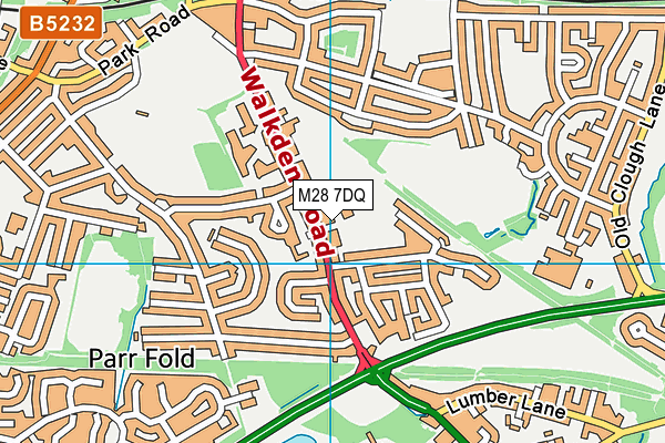M28 7DQ map - OS VectorMap District (Ordnance Survey)
