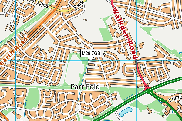 M28 7GB map - OS VectorMap District (Ordnance Survey)