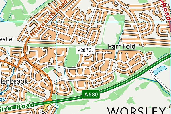 M28 7GJ map - OS VectorMap District (Ordnance Survey) M28 7GJ map - OS VectorMap District (Ordnance Survey)