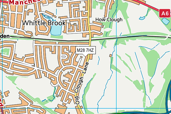 M28 7HZ map - OS VectorMap District (Ordnance Survey)