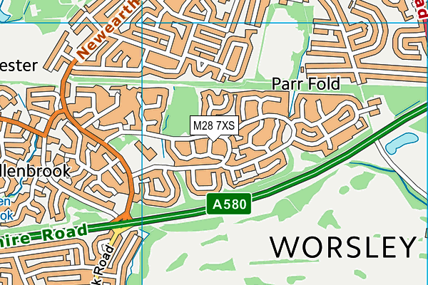 M28 7XS map - OS VectorMap District (Ordnance Survey) M28 7XS map - OS VectorMap District (Ordnance Survey)