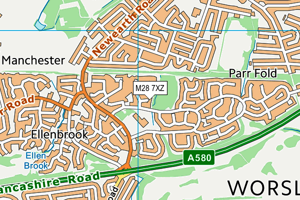 M28 7XZ map - OS VectorMap District (Ordnance Survey) M28 7XZ map - OS VectorMap District (Ordnance Survey)