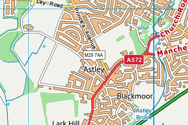 M29 7AA map - OS VectorMap District (Ordnance Survey) M29 7AA map - OS VectorMap District (Ordnance Survey)