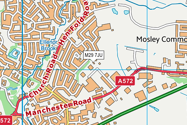 M29 7JU map - OS VectorMap District (Ordnance Survey) M29 7JU map - OS VectorMap District (Ordnance Survey)