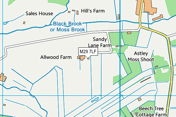 M29 7LF map - OS VectorMap District (Ordnance Survey) M29 7LF map - OS VectorMap District (Ordnance Survey)