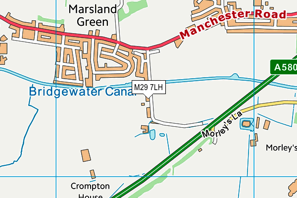 M29 7LH map - OS VectorMap District (Ordnance Survey) M29 7LH map - OS VectorMap District (Ordnance Survey)