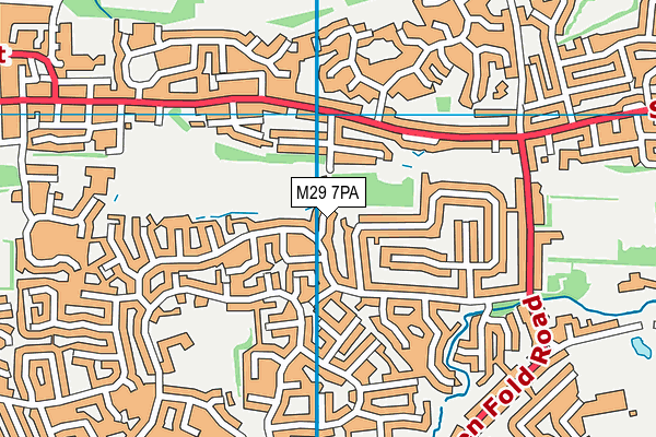 M29 7PA map - OS VectorMap District (Ordnance Survey) M29 7PA map - OS VectorMap District (Ordnance Survey)