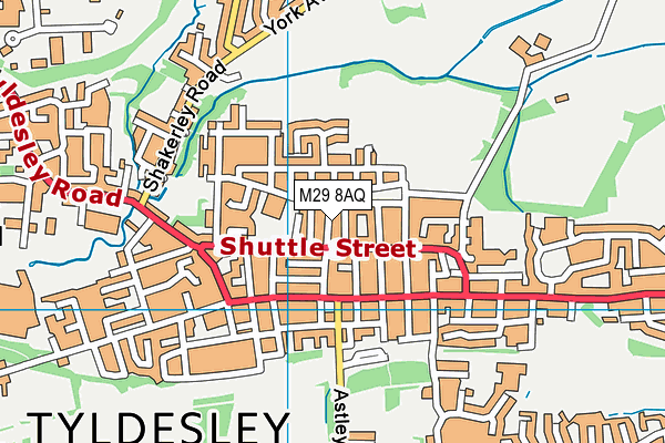 M29 8AQ map - OS VectorMap District (Ordnance Survey) M29 8AQ map - OS VectorMap District (Ordnance Survey)