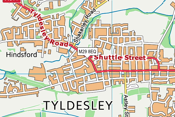 M29 8EQ map - OS VectorMap District (Ordnance Survey) M29 8EQ map - OS VectorMap District (Ordnance Survey)