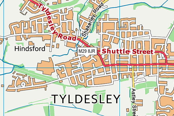 M29 8JR map - OS VectorMap District (Ordnance Survey) M29 8JR map - OS VectorMap District (Ordnance Survey)