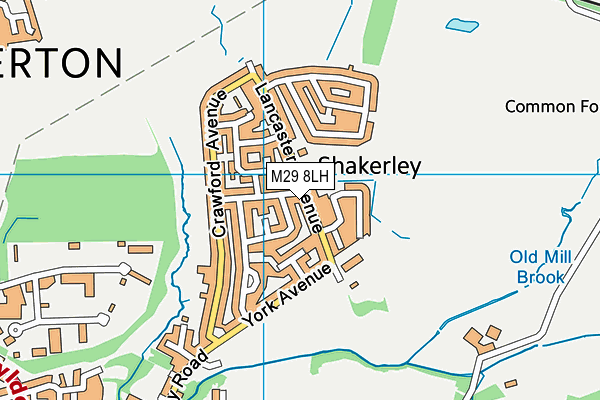 M29 8LH map - OS VectorMap District (Ordnance Survey) M29 8LH map - OS VectorMap District (Ordnance Survey)