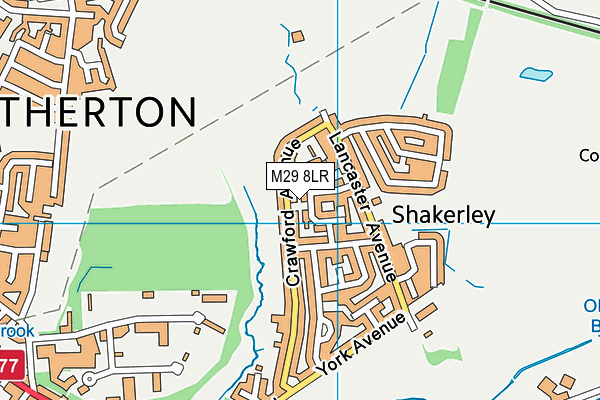 M29 8LR map - OS VectorMap District (Ordnance Survey) M29 8LR map - OS VectorMap District (Ordnance Survey)