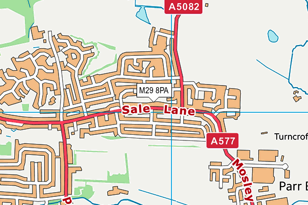 M29 8PA map - OS VectorMap District (Ordnance Survey) M29 8PA map - OS VectorMap District (Ordnance Survey)