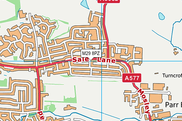 M29 8PZ map - OS VectorMap District (Ordnance Survey) M29 8PZ map - OS VectorMap District (Ordnance Survey)