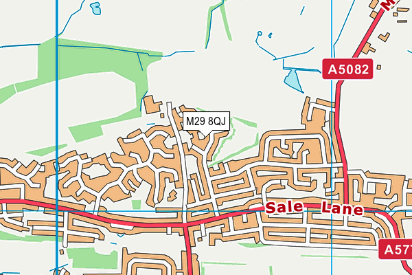 M29 8QJ map - OS VectorMap District (Ordnance Survey) M29 8QJ map - OS VectorMap District (Ordnance Survey)