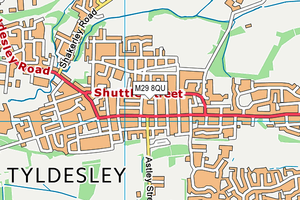 M29 8QU map - OS VectorMap District (Ordnance Survey) M29 8QU map - OS VectorMap District (Ordnance Survey)