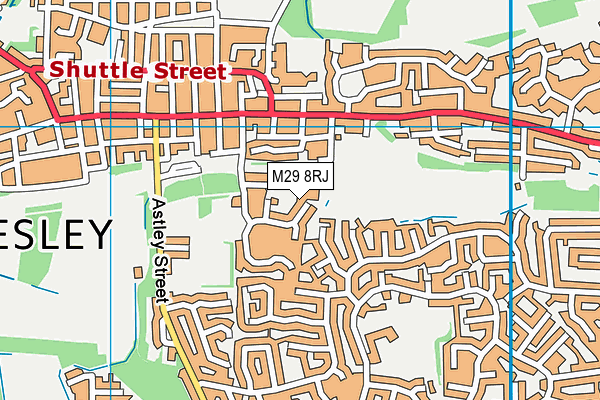 M29 8RJ map - OS VectorMap District (Ordnance Survey) M29 8RJ map - OS VectorMap District (Ordnance Survey)