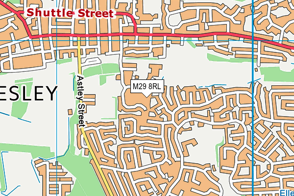M29 8RL map - OS VectorMap District (Ordnance Survey) M29 8RL map - OS VectorMap District (Ordnance Survey)