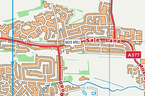 M29 8RU map - OS VectorMap District (Ordnance Survey) M29 8RU map - OS VectorMap District (Ordnance Survey)