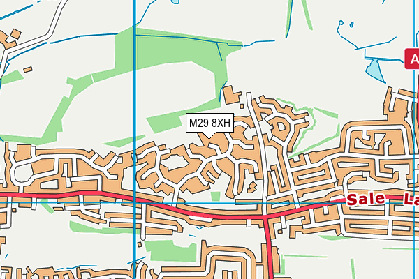 M29 8XH map - OS VectorMap District (Ordnance Survey) M29 8XH map - OS VectorMap District (Ordnance Survey)