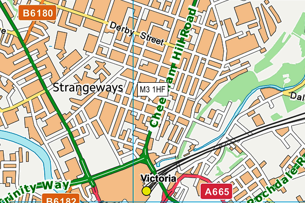 M3 1HF map - OS VectorMap District (Ordnance Survey) M3 1HF map - OS VectorMap District (Ordnance Survey)