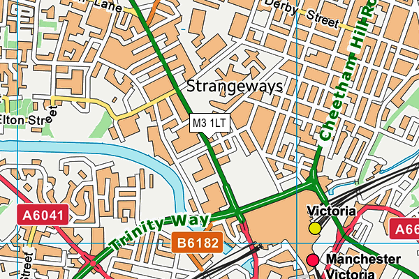 M3 1LT map - OS VectorMap District (Ordnance Survey) M3 1LT map - OS VectorMap District (Ordnance Survey)