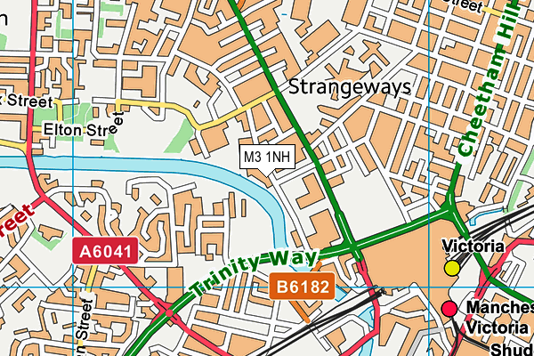 M3 1NH map - OS VectorMap District (Ordnance Survey) M3 1NH map - OS VectorMap District (Ordnance Survey)