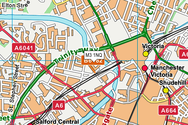M3 1NQ map - OS VectorMap District (Ordnance Survey) M3 1NQ map - OS VectorMap District (Ordnance Survey)