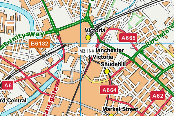 M3 1NX map - OS VectorMap District (Ordnance Survey) M3 1NX map - OS VectorMap District (Ordnance Survey)
