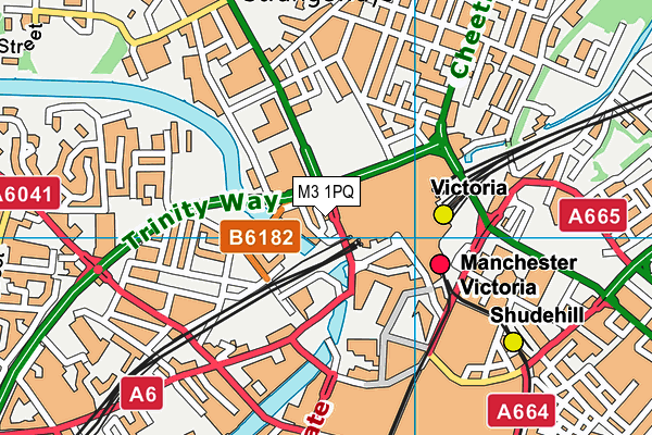M3 1PQ map - OS VectorMap District (Ordnance Survey) M3 1PQ map - OS VectorMap District (Ordnance Survey)