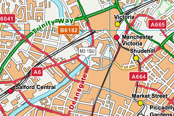 M3 1SU map - OS VectorMap District (Ordnance Survey) M3 1SU map - OS VectorMap District (Ordnance Survey)